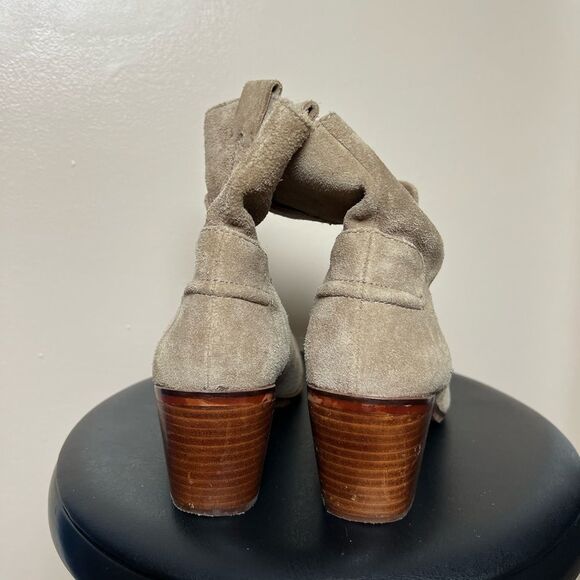 SALE! Brown Suede Vince Camuto Booties Size 8 GUC - Picture 5 of 6